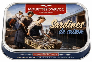 Sardinen der Saison 2024 aus der Bretagne in Dose